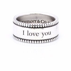 Authentic Tiffany & Co. “I love you” ring